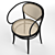 Classic Elegance: 210R Armchair Thonet 3D model small image 4