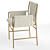 Luxurious Furry Feast Dining Chair 3D model small image 3