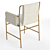 Luxurious Furry Feast Dining Chair 3D model small image 4