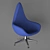 Universal Office Armchair 3D model small image 3