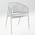 Elegant Rattan Armchair: Cane Collection 3D model small image 2