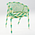 Elegant Rattan Armchair: Cane Collection 3D model small image 3