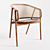 Elegant Rattan Armchair: Cane Collection 3D model small image 4