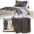 IKEA Kids Bed with Decorative Pillow 3D model small image 3