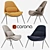 Comfort Fabric Lounger: Stylish and Cozy 3D model small image 1