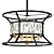 Sleek Frost Pendant Chandelier 3D model small image 1