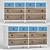 Versatile Wooden Chest of Drawers 3D model small image 2