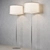 SABA Matt Nickel Floor Lamp 3D model small image 1