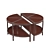 Morgan Marble Coffee Table: Stylish Checkered Design 3D model small image 3