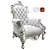 Opulent Classic Armchair: Royal Elegance 3D model small image 2