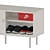 Sleek White Shoe & Storage Cabinet 3D model small image 3