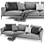 Luxurious Flexform Romeo Sofa - Modern Design 3D model small image 2