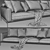 Luxurious Flexform Romeo Sofa - Modern Design 3D model small image 4