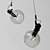 Fleming Chrome Chandelier 3D model small image 2