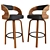 Sleek and Compact Barstool 3D model small image 1