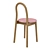 Elegant Bobby Upholstered Chair 3D model small image 4