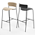 Sleek Pavilion AV7 AV9 Bar Stool 3D model small image 2