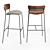 Sleek Pavilion AV7 AV9 Bar Stool 3D model small image 4