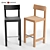 Modern Minimalist Primo Bar Stool 3D model small image 1