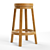 Modern Spin Counter Stool: Stylish & Functional 3D model small image 3