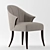 Elegant Versatile Upholstered Chair 3D model small image 1