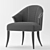 Elegant Versatile Upholstered Chair 3D model small image 4