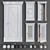 Italian Design Solo1: Classic Doors with Hidden Hinge 3D model small image 1