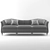 Elegant Bardot Sofa: Luxurious, Stylish 3D model small image 3