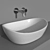 Amore Silkstone Washbasin by PAA 3D model small image 1