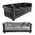 Classic Chesterfield Sofa 3D model small image 1