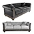 Classic Chesterfield Sofa 3D model small image 5