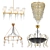 Modern Chandelier Collection: Set of 30 3D model small image 1