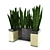 Sleek Sansevieria Leaf Sculpture 3D model small image 1