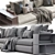 Flexform Groundpiece Sofa: Modern Comfort for Your Living Room 3D model small image 3