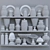 3D Tableware Shelf - High Poly 3D model small image 3