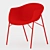 Tweet Plastic Armchair: Modern, Stylish & Comfortable 3D model small image 2