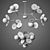 Elegant Lauren Chandelier 3D model small image 2