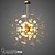 Dandelion Chandelier: Elegant Illumination 3D model small image 1