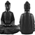 Zen Sitting Buddha Statue 3D model small image 2