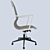 Sleek Executive Office Chair 3D model small image 2