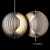 Vintage Moon Lamp by Verner Panton 3D model small image 1