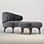 Minotti Aston Armchair: Style Meets Comfort 3D model small image 2