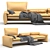 Cassina Maralunga 2014: Sleek & Elegant Sofa 3D model small image 1