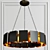 Modern Bronze Vaughn Chandelier 3D model small image 1