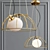 Golden Hunt Pendant Light 3D model small image 3