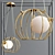 Golden Hunt Pendant Light 3D model small image 4