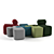 Playful Puzzle Poufs | Customizable Color Palette 3D model small image 2