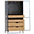 Industrial Wine Cabinet: Refugio 119cm 3D model small image 2