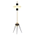 Modern Tripod Floor Lamp with Glass Shade 3D model small image 1