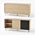 Scandinavian Style TV Bench & Sideboard 3D model small image 3